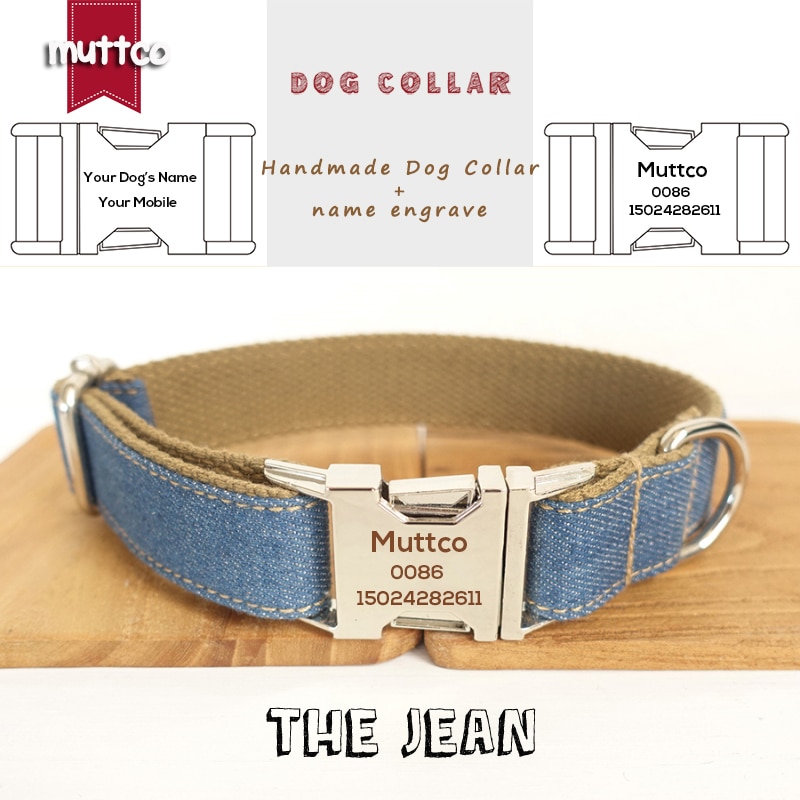 Muttco anti-lost ing handmade dog collar   ..